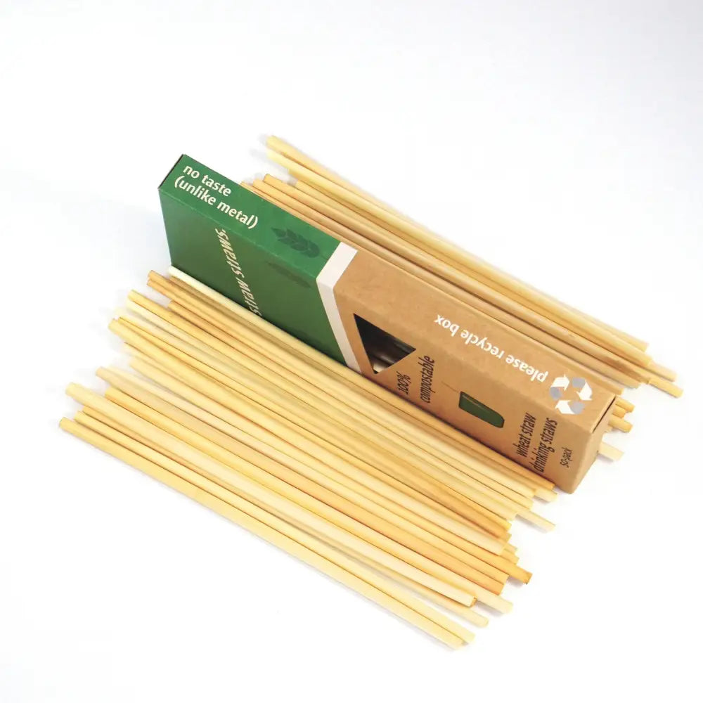 3000 straw straws (20cm) | High Quality Wheat Drinking Straws - 20cm / 4-6mm - Wheat Drinking Straws